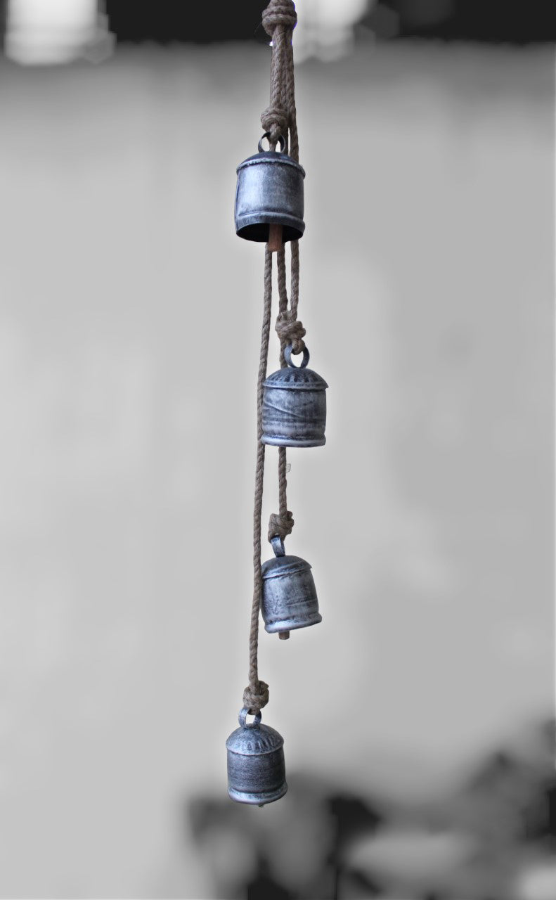 Mango Gifts Decorative 4 Harmony Cluster Bells Garden Rustic Relaxing Tranquil Garden Wind Chimes 76 cm set of 5 pieces