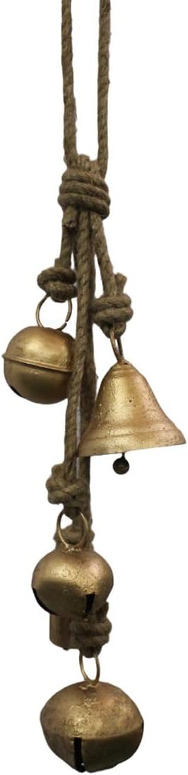 Rustic Harmony Jingle Bells Cluster - Vintage Décor