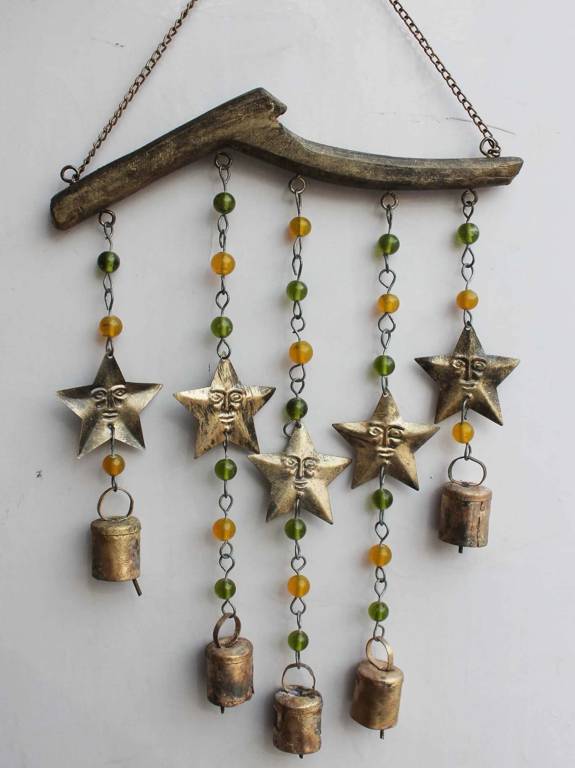 Star Wind Chime Set - Handmade Boho Mobile Decor Uncategorized