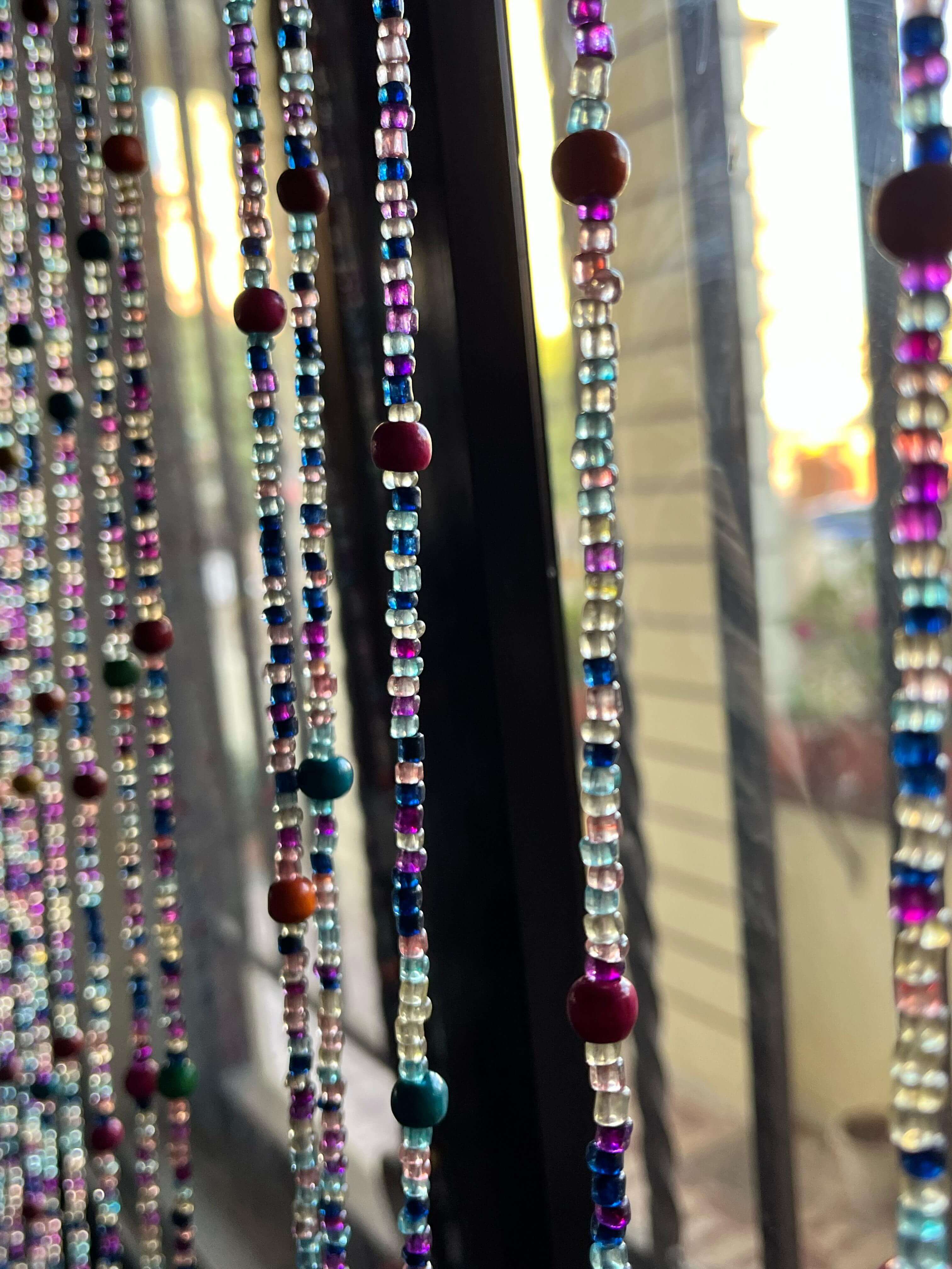 Bohemian Beaded Garland with Bells