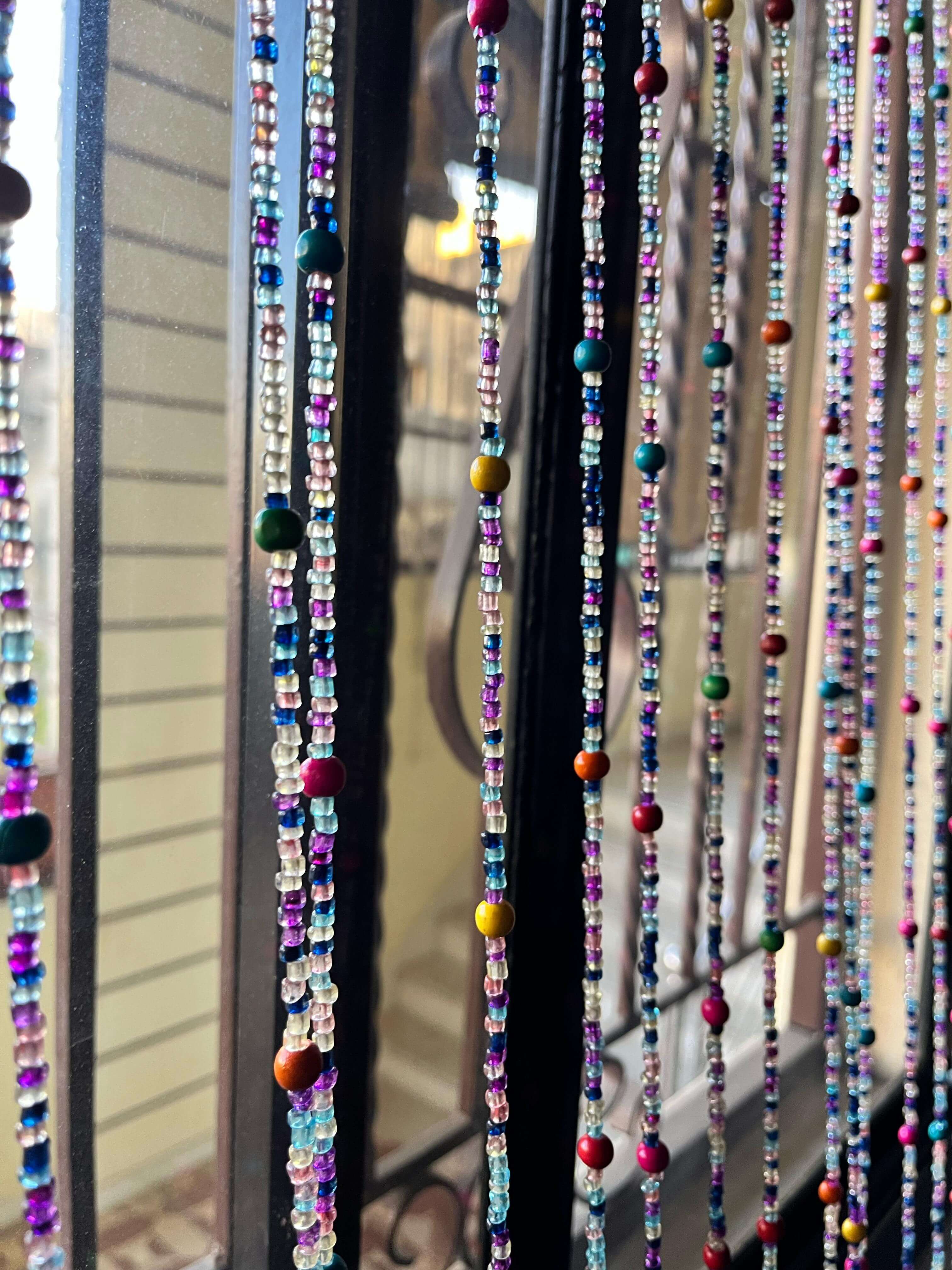 Bohemian Beaded Garland with Bells