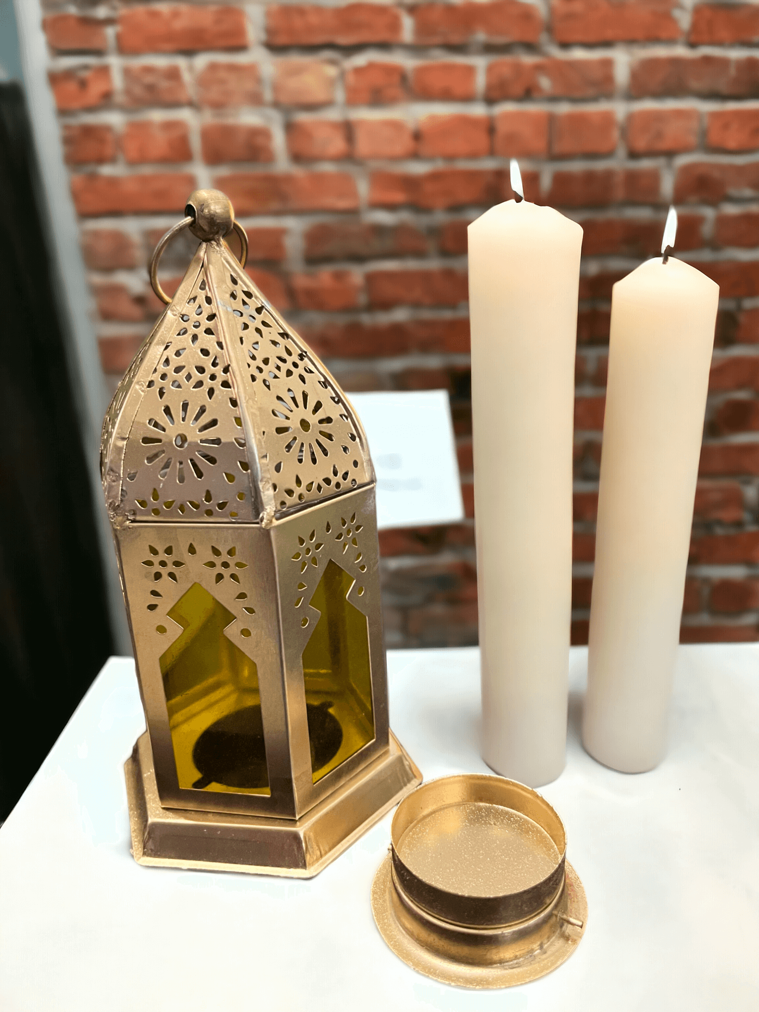 Vintage Tea Light Candle Holder Lamp - Antique Style Lantern