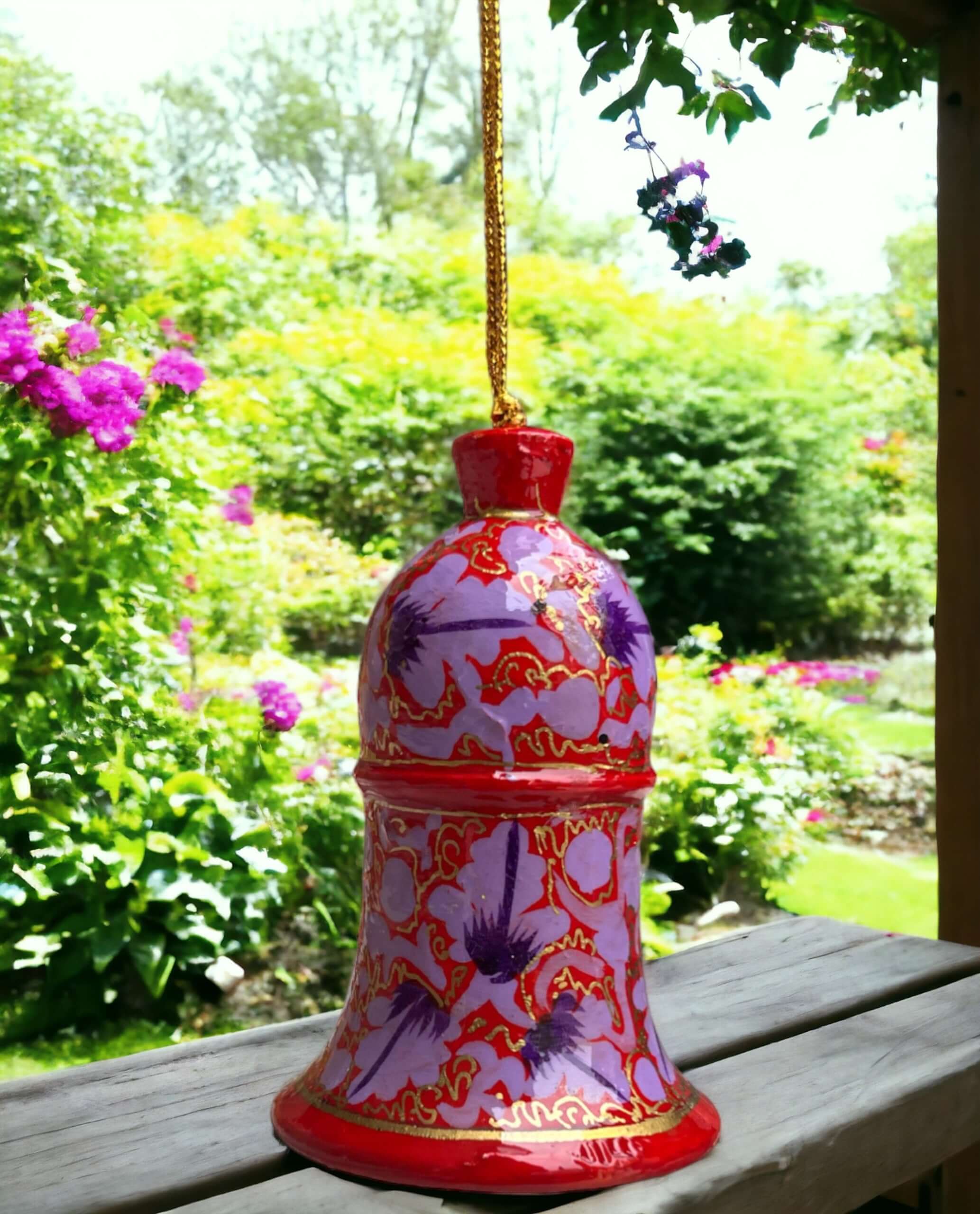 Celebrate with our lightweight, hand-painted paper mache bells—perfect for X-Mas tree decorations and thoughtful Christmas gifts!