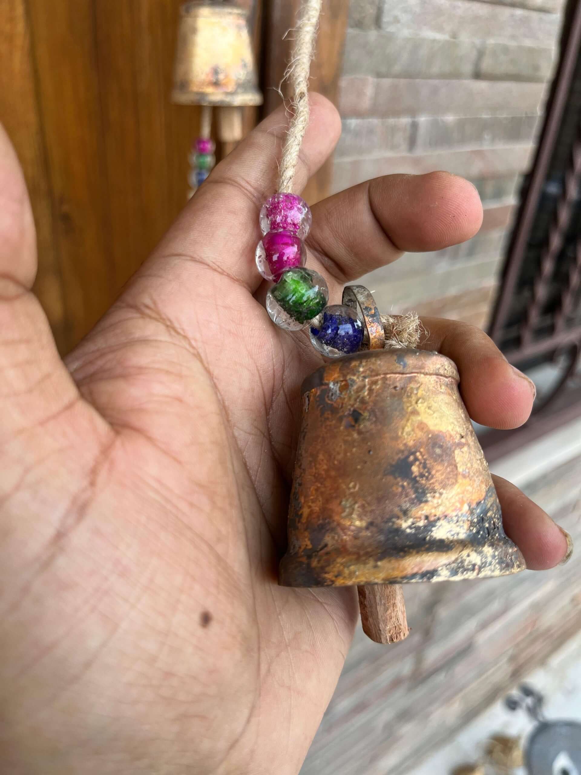 Vintage Hanging Bell Chime Mobile Decoration - 72 cm