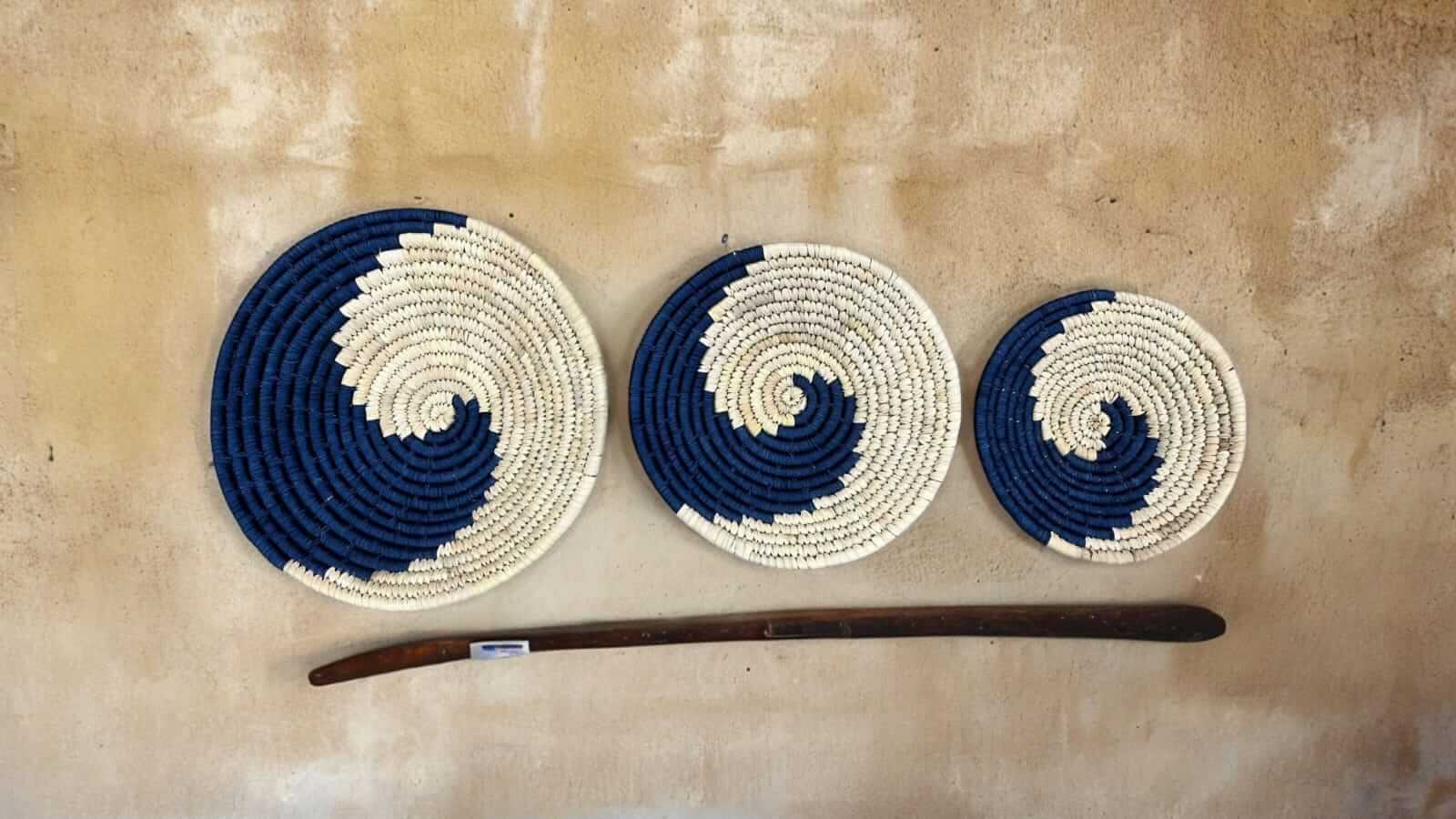 Handwoven Sabai Grass Wall Baskets - Bohemian DécorWall Hanging