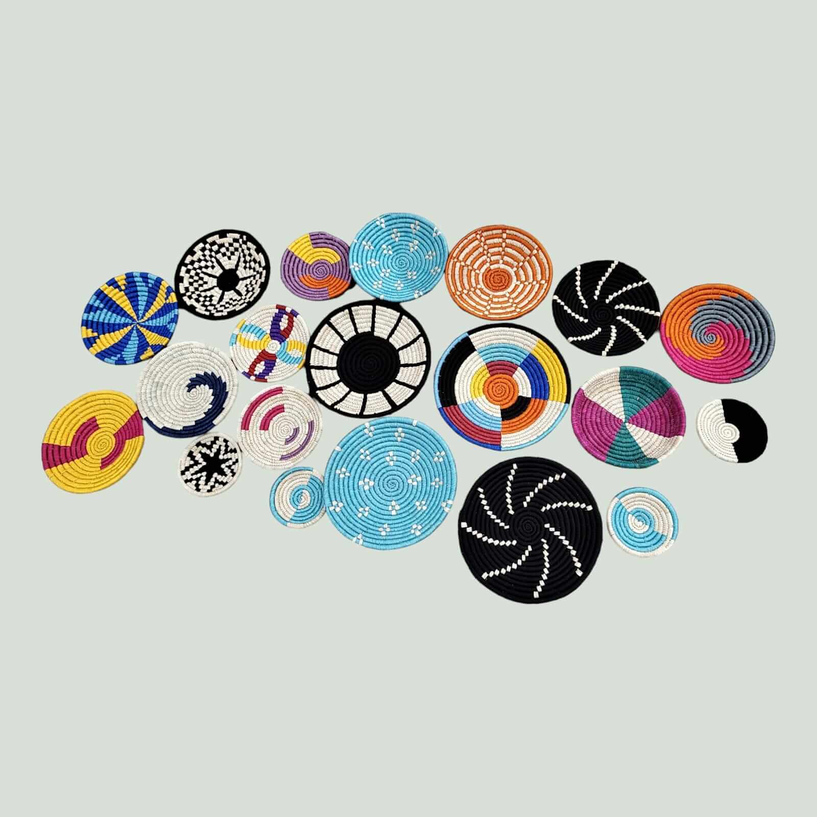 Handwoven Sabai Grass Wall Baskets - Bohemian DécorWall Hanging