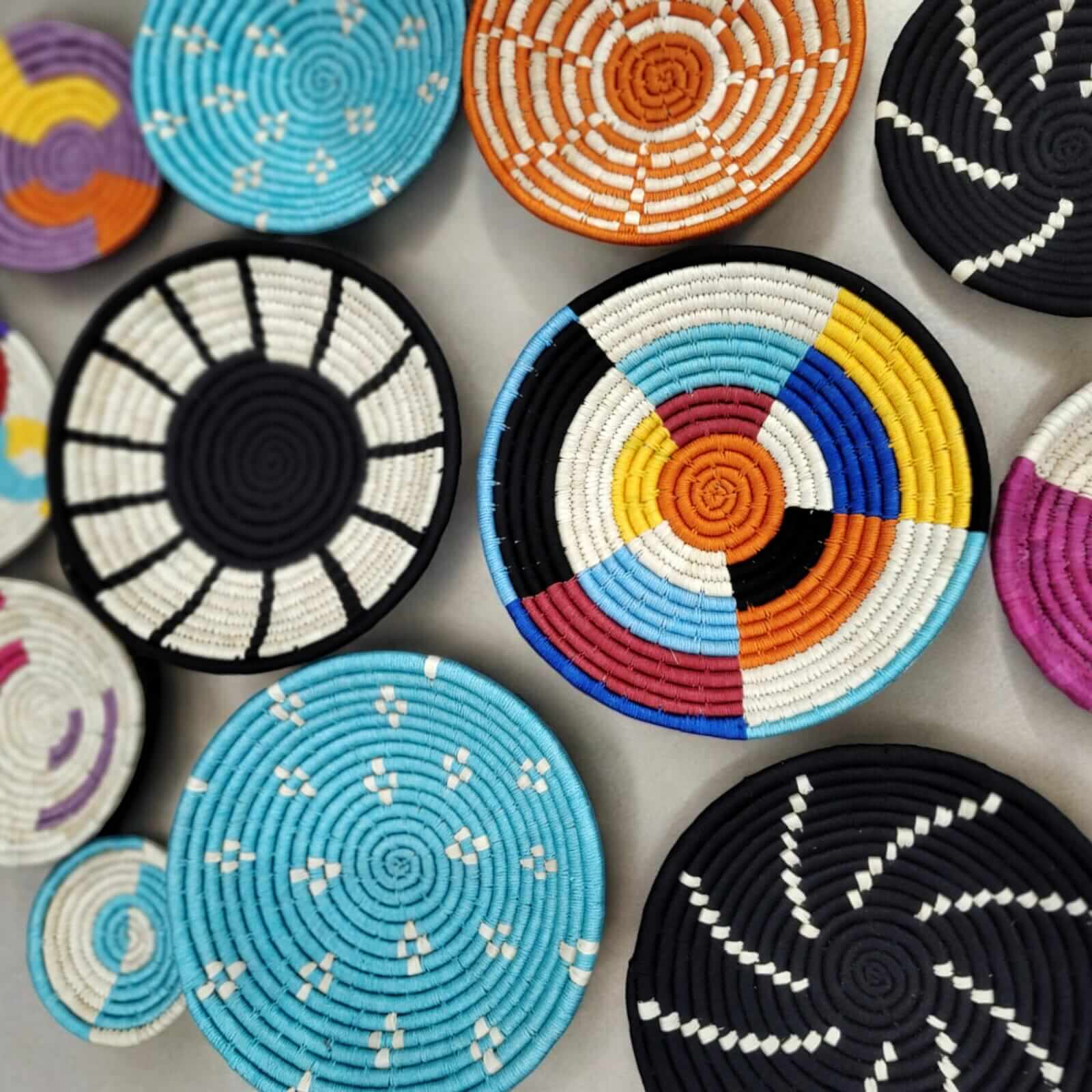 Handwoven Sabai Grass Wall Baskets - Bohemian DécorWall Hanging