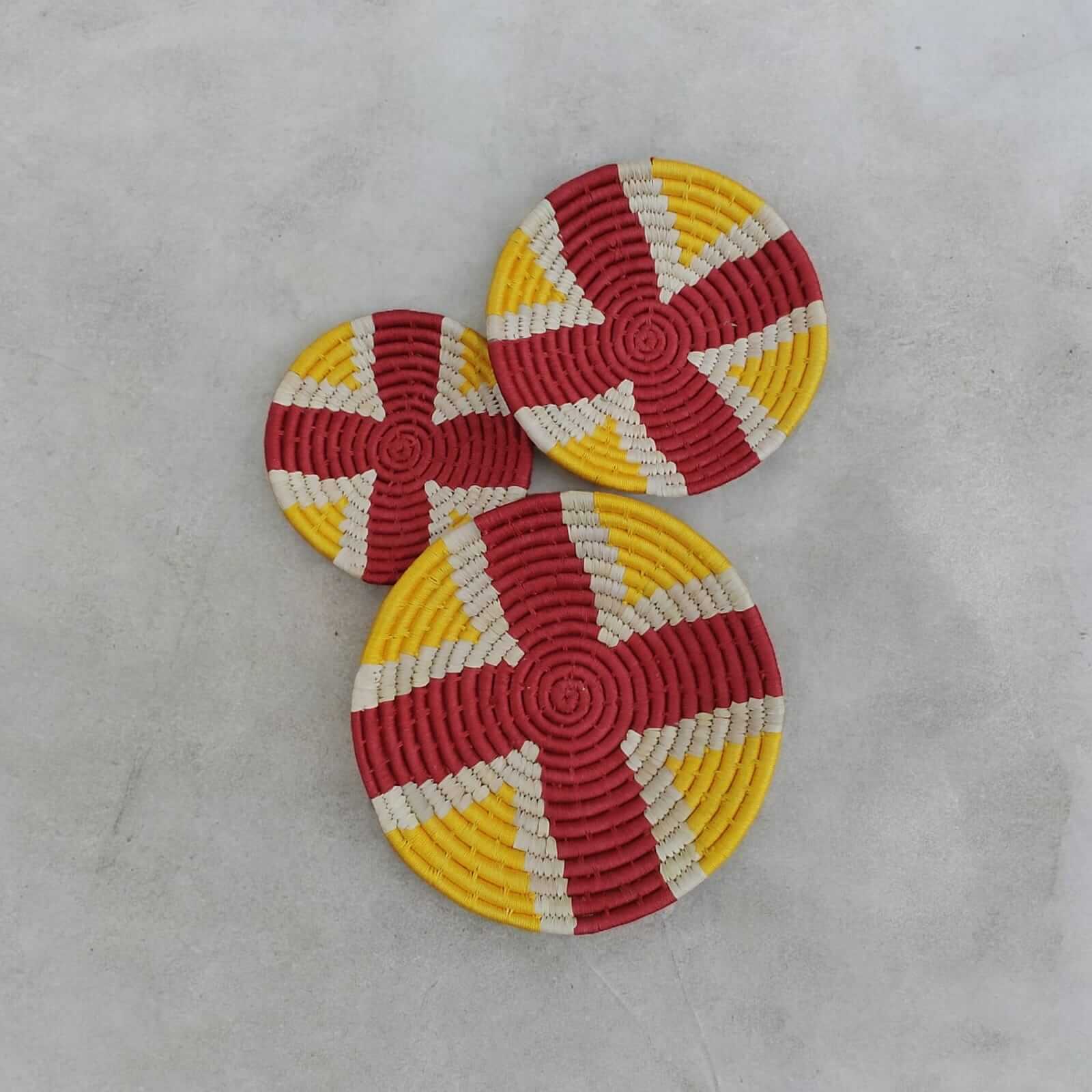 Handwoven Sabai Grass Wall Baskets - Bohemian DécorWall Hanging