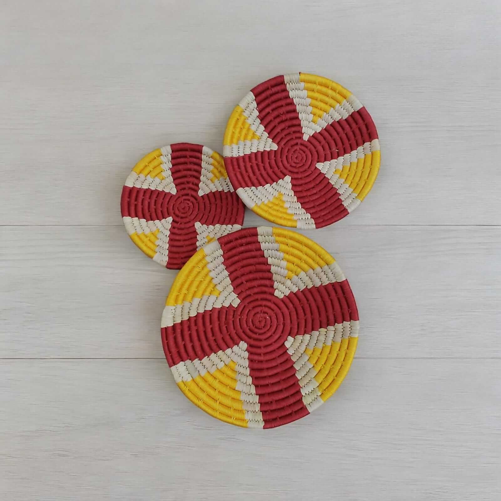 Handwoven Sabai Grass Wall Baskets - Bohemian DécorWall Hanging