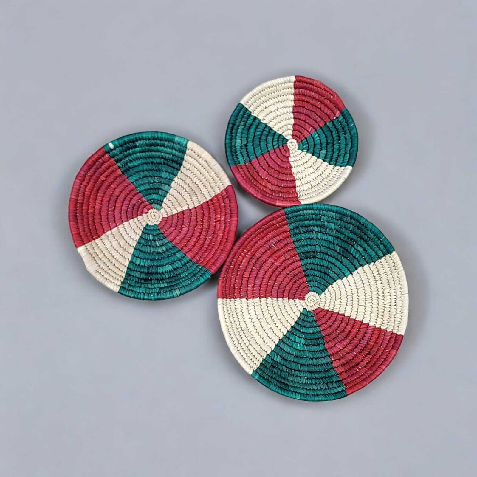 Handwoven Sabai Grass Wall Baskets - Bohemian DécorWall Hanging