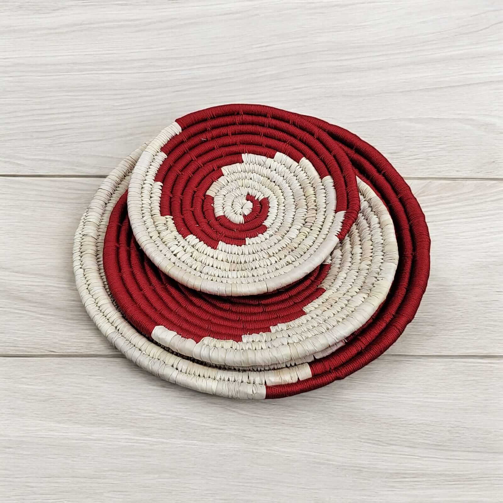 Handwoven Sabai Grass Wall Baskets - Bohemian DécorWall Hanging