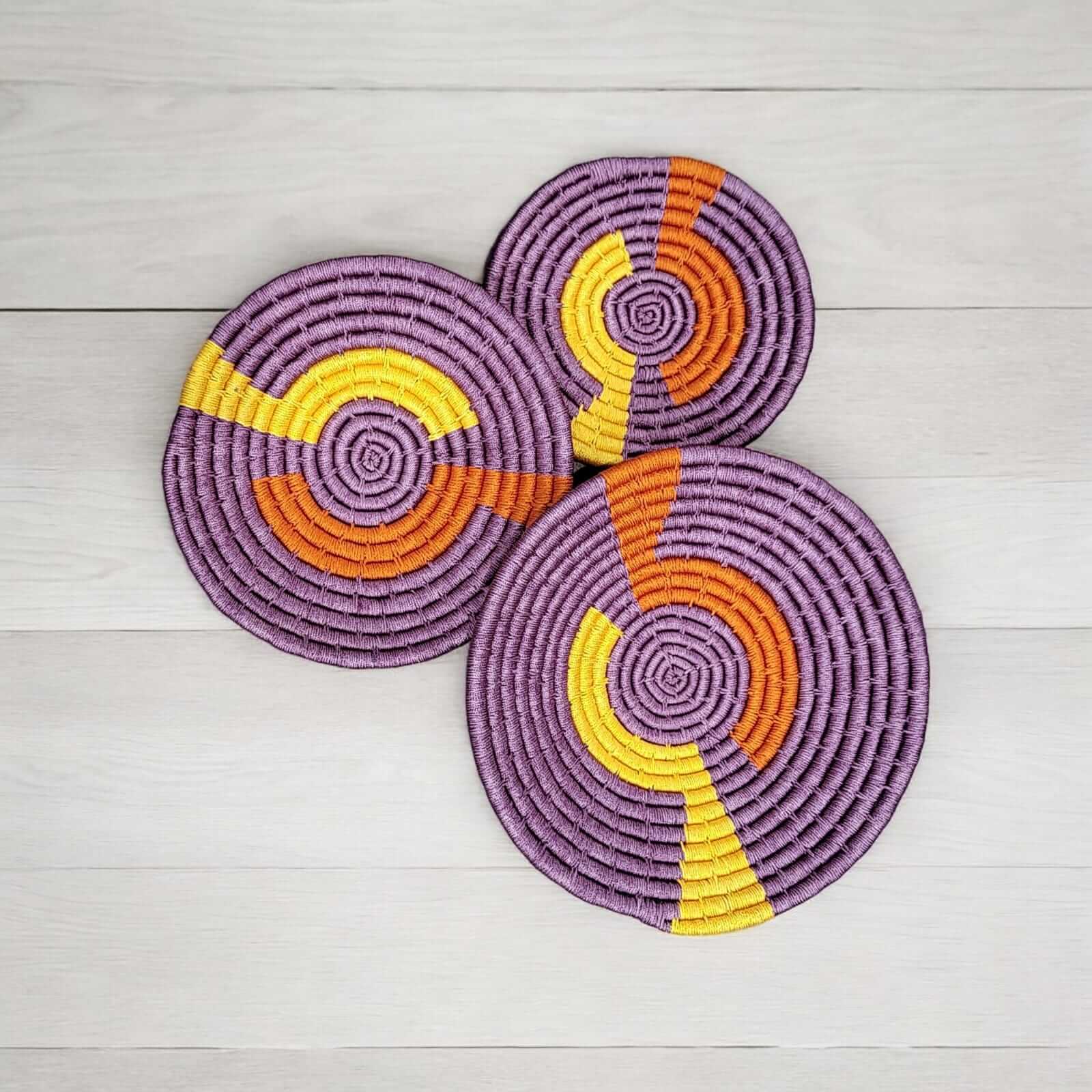 Handwoven Sabai Grass Wall Baskets - Bohemian DécorWall Hanging