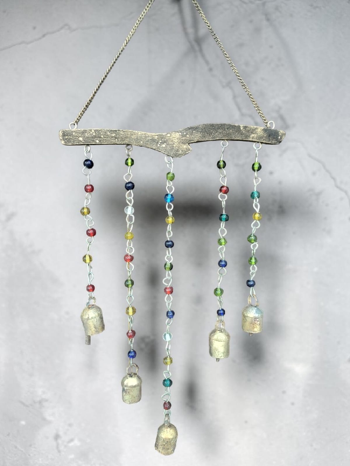 Star Wind chime Indian Metal Crafts Mobile Decoration Set of 5 Pcs