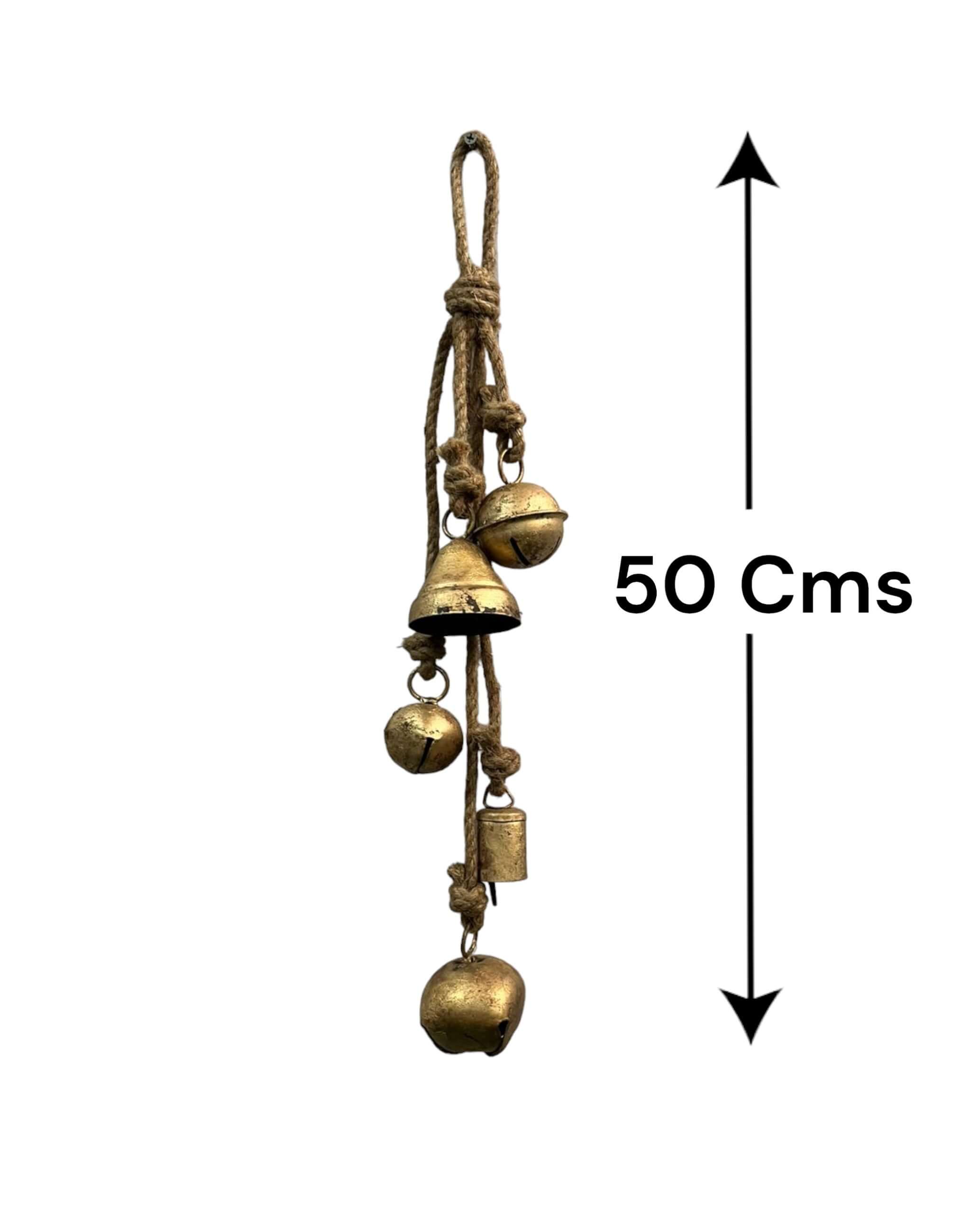 Rustic Harmony Jingle Bells Cluster - Vintage Décor