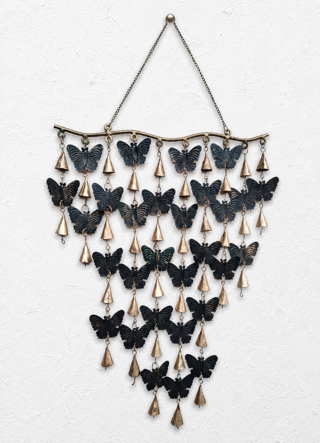 Handmade iron metal rustic windchimes