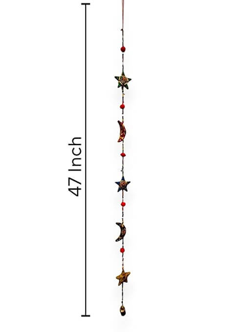 Handmade star and moon door hanging mobile