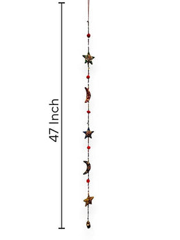 Handmade star and moon door hanging mobile