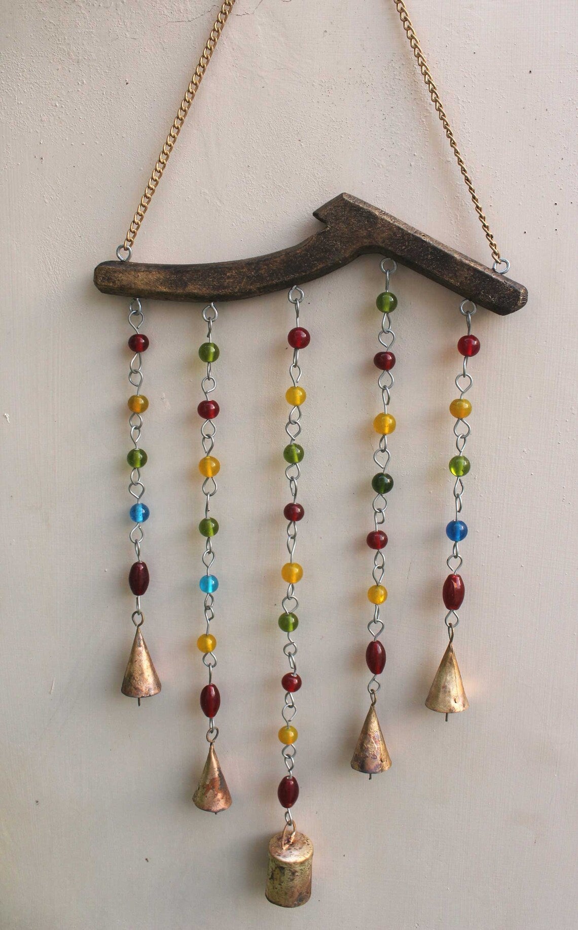 Star Wind chime Indian Metal Crafts Mobile Decoration Set of 5 Pcs