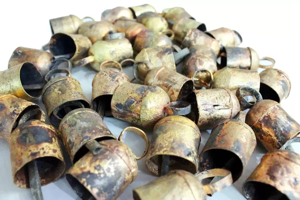 Vintage Rustic Iron Bells - Shabby Chic Home Décor Decorative Bells