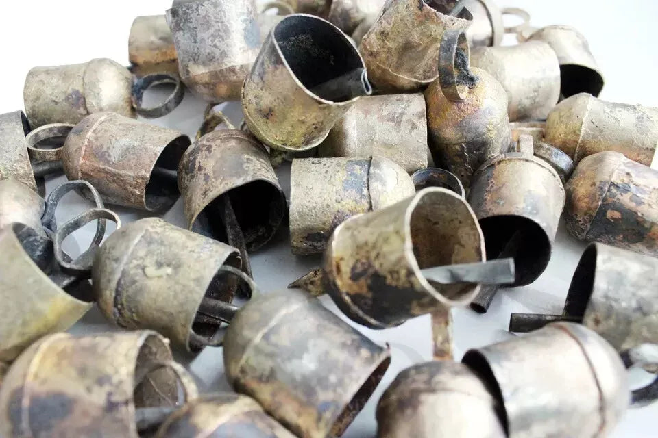 Vintage Rustic Iron Bells - Shabby Chic Home Décor Decorative Bells