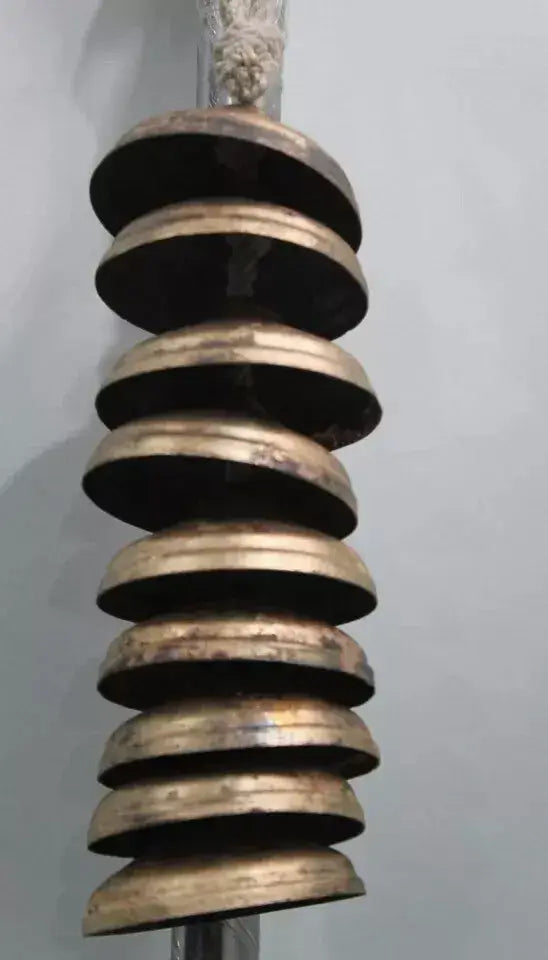 Handmade Rustic 9 Bells Wind Chime - Country Decor