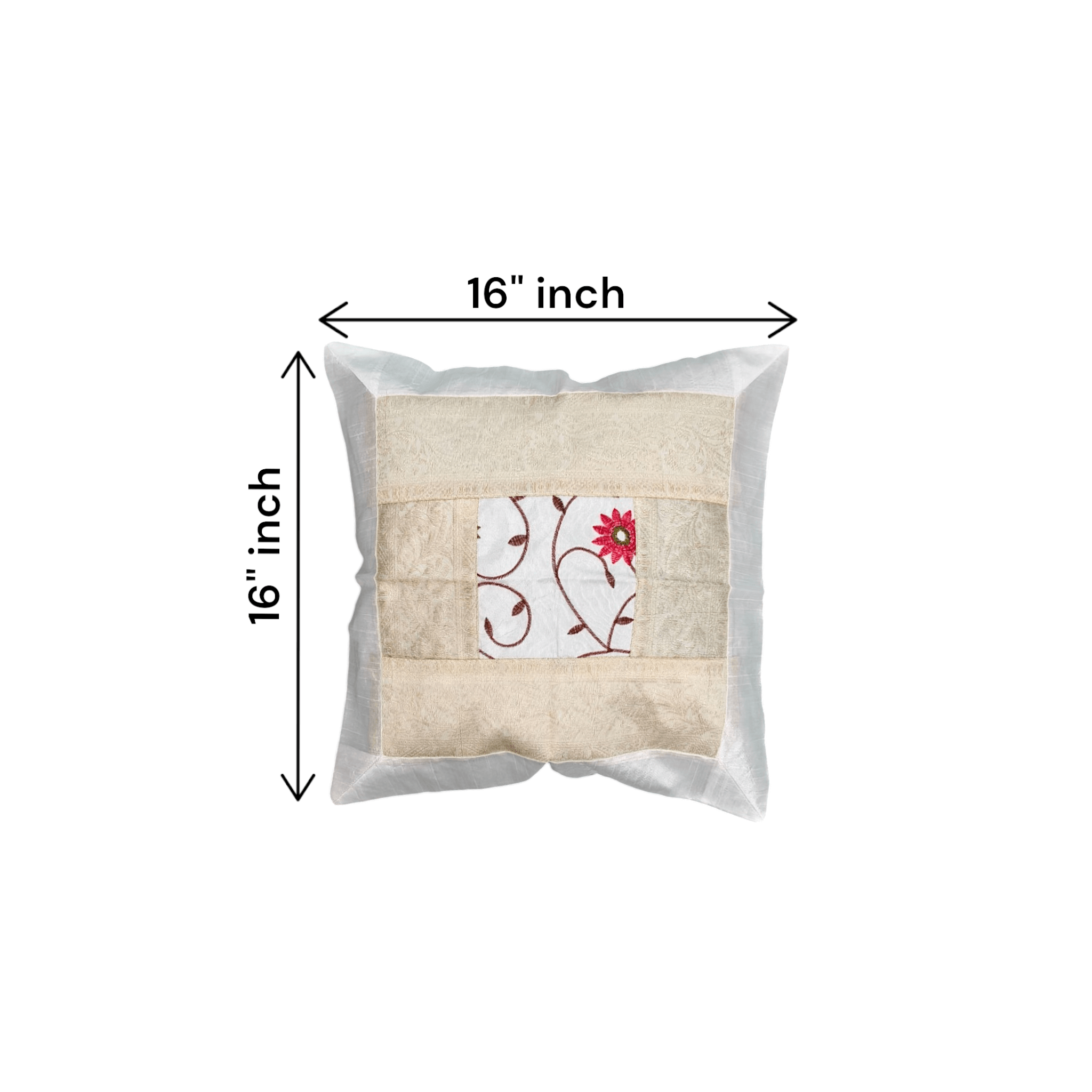 Brocade Banarasi pillow covers 16x16