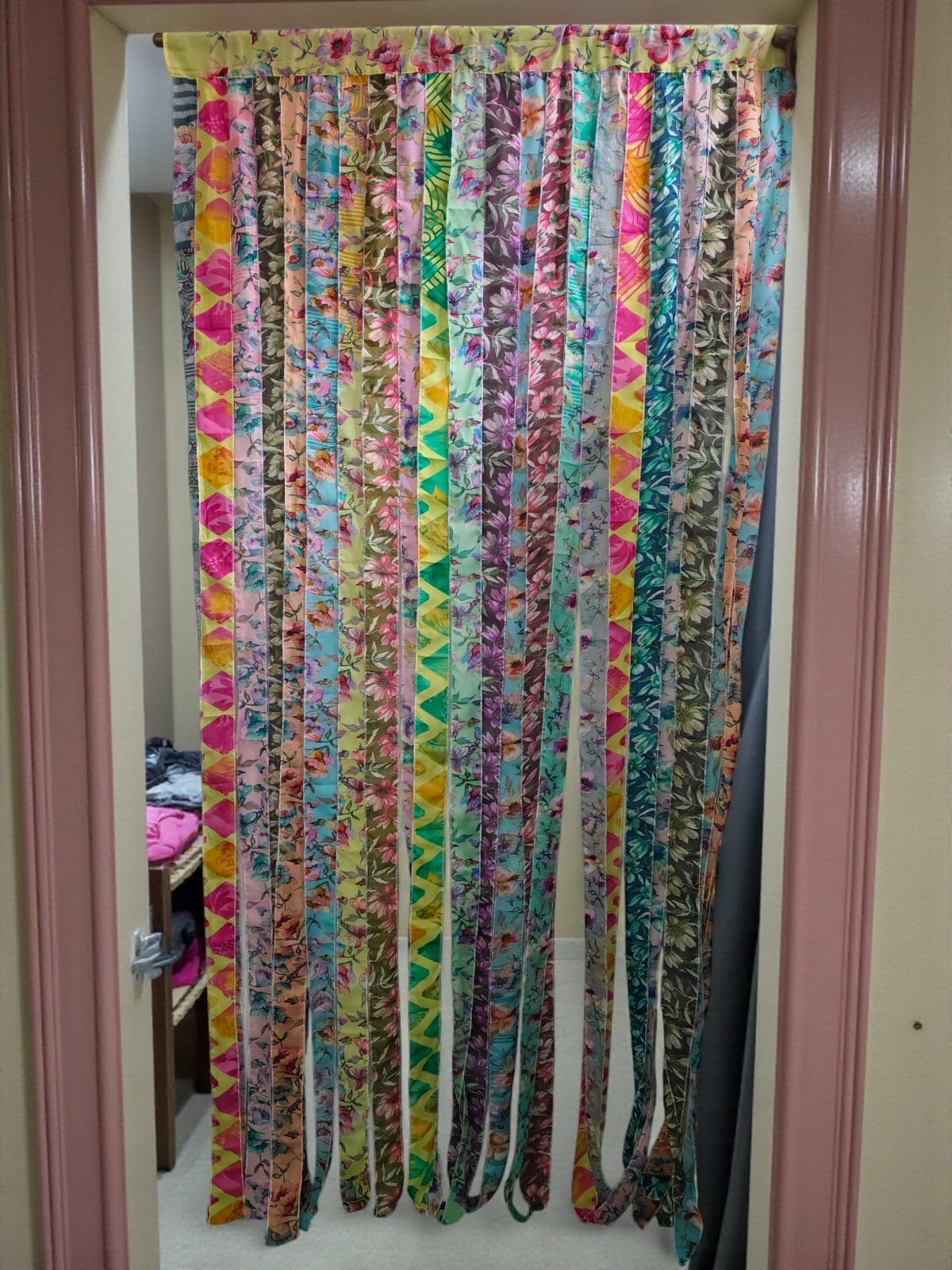 Silk sari Doorway Curtain