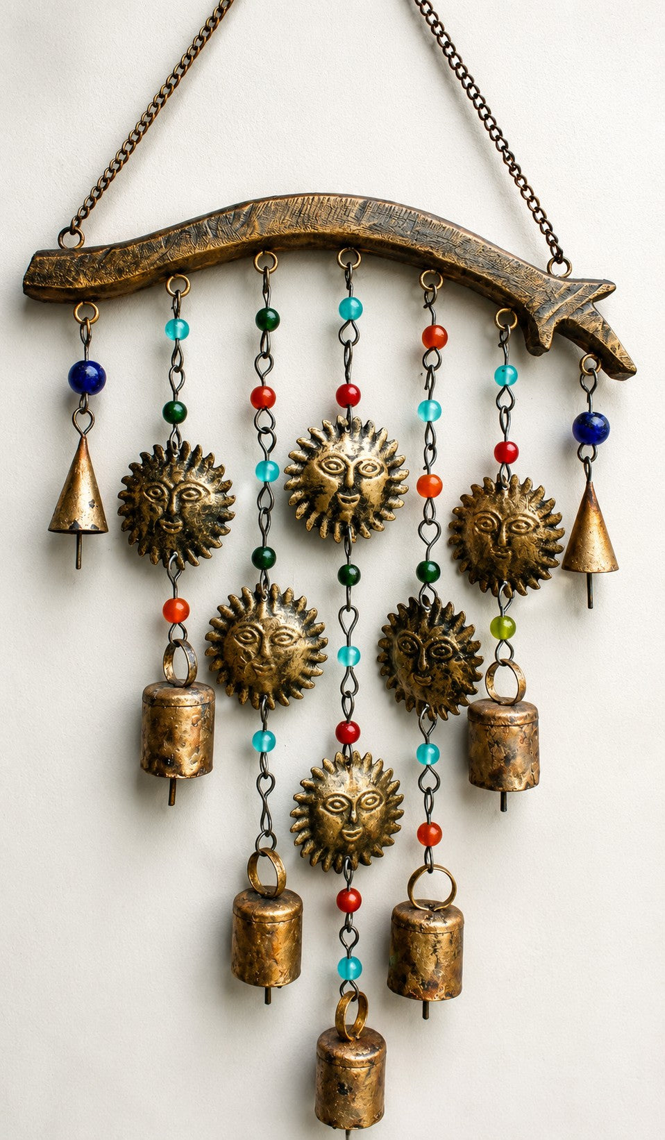 Star Wind chime Indian Metal Crafts Mobile Decoration Set of 5 Pcs