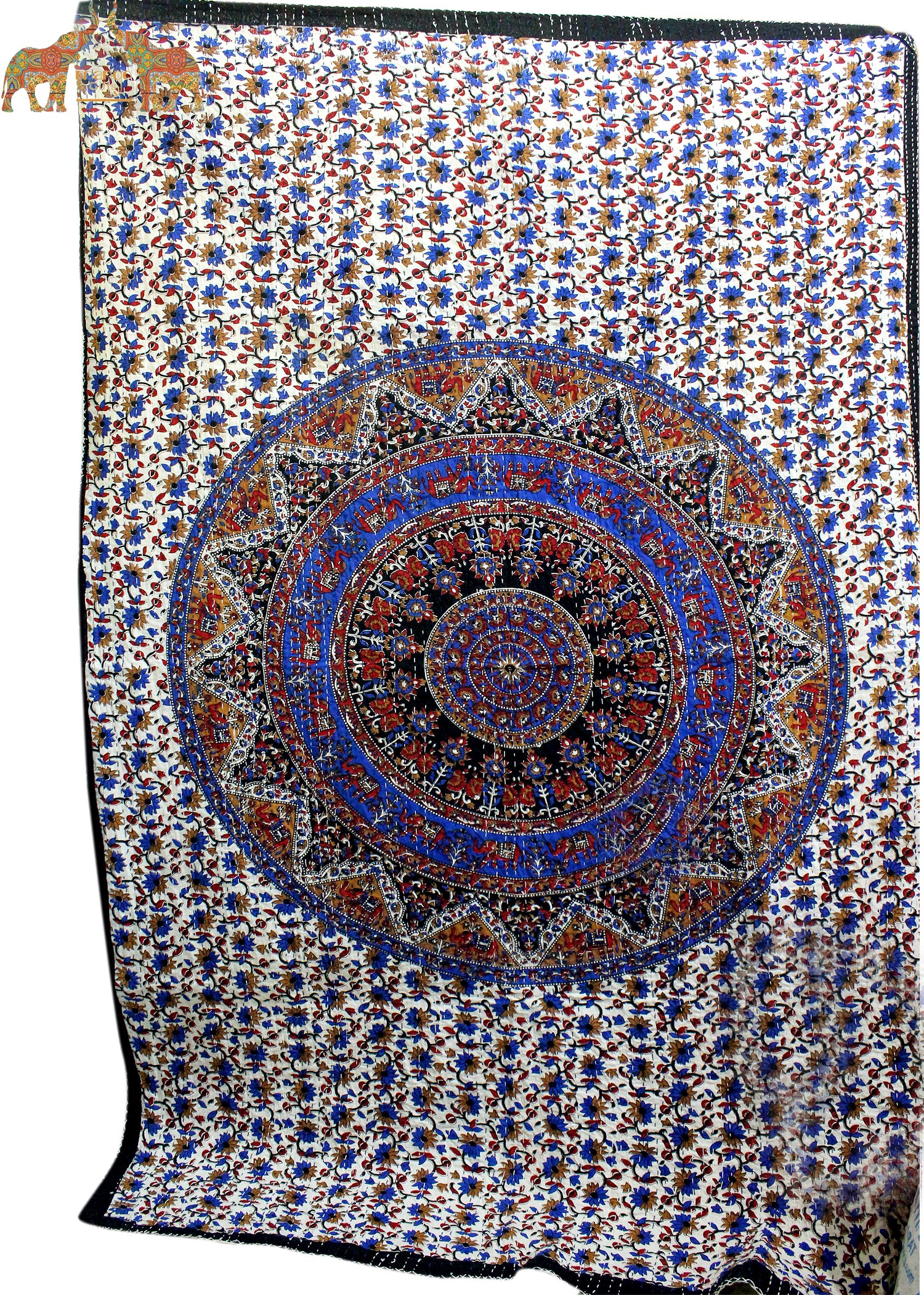 Handmade Mandala Sofa Couch Throw - Multicolor 50x66"