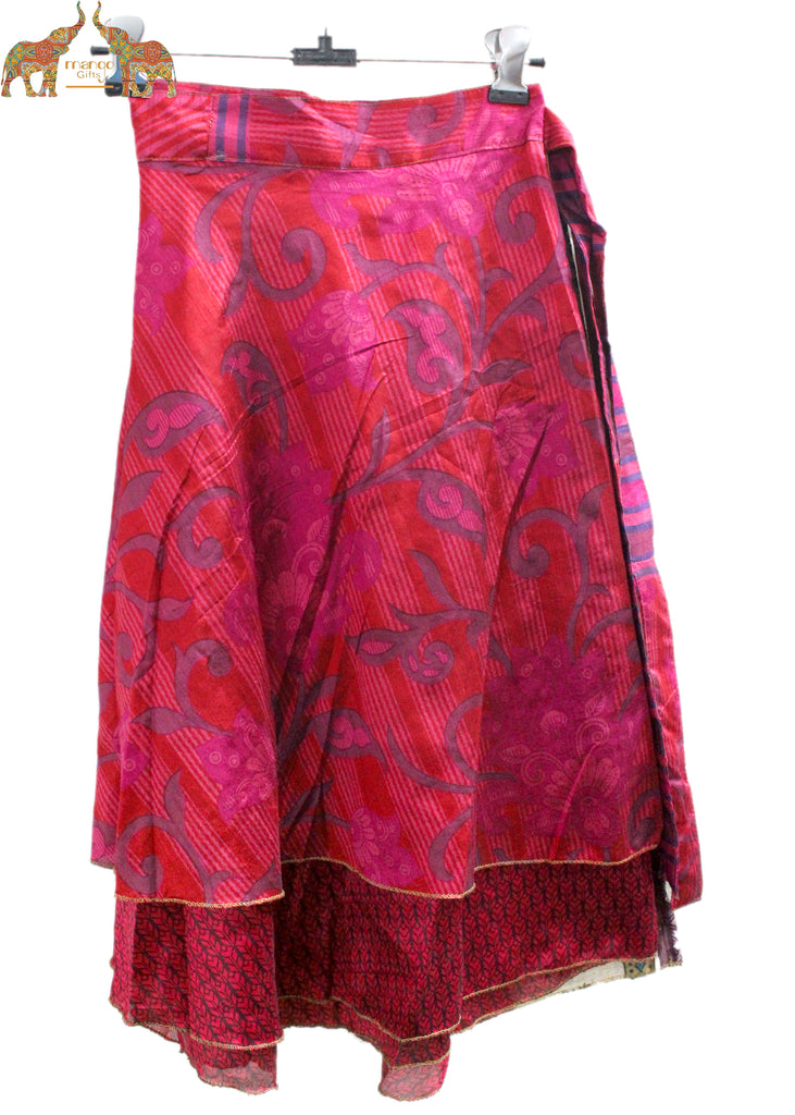 Beautiful Indian reversible silk wrap skirt One... - Depop