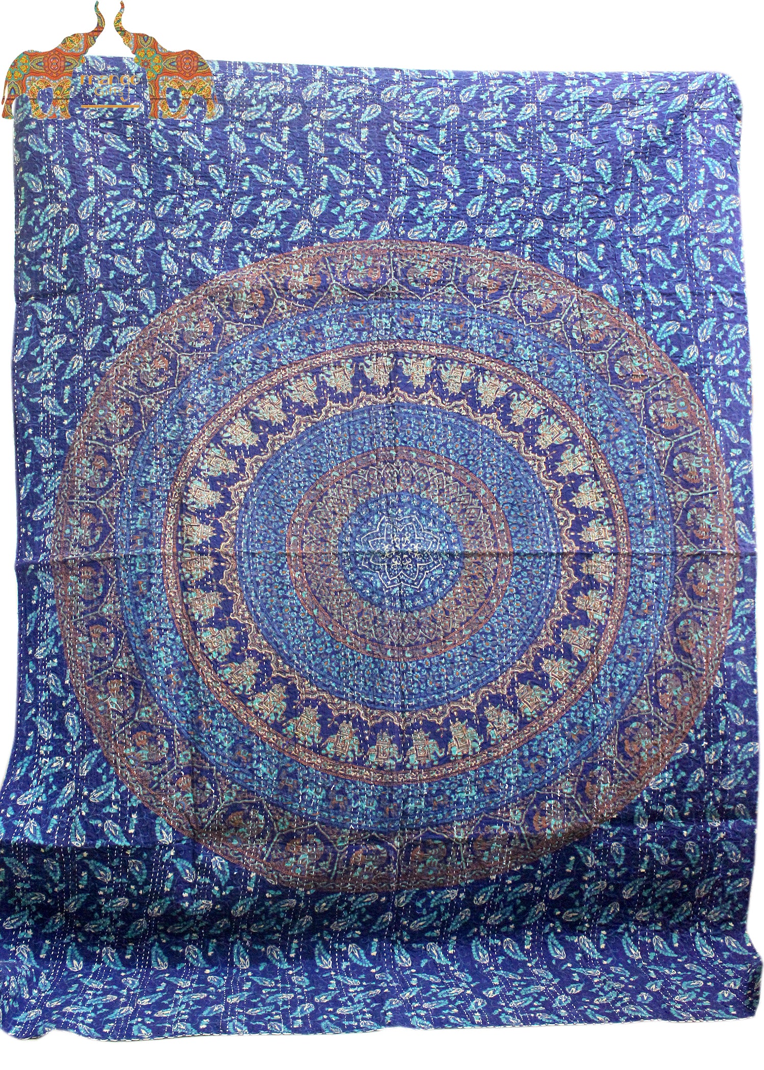 Handmade Mandala Sofa Couch Throw - Multicolor 50x66"