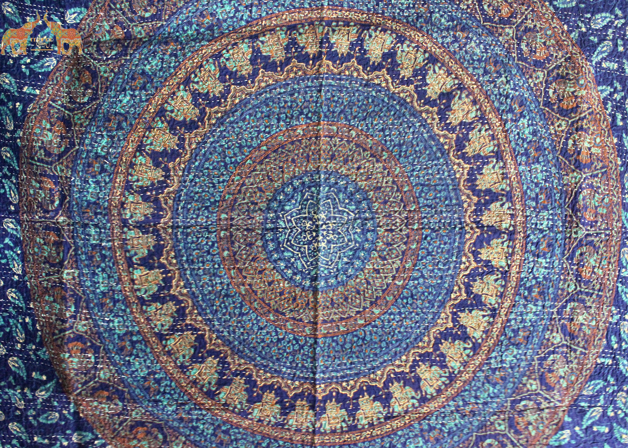 Handmade Mandala Sofa Couch Throw - Multicolor 50x66"