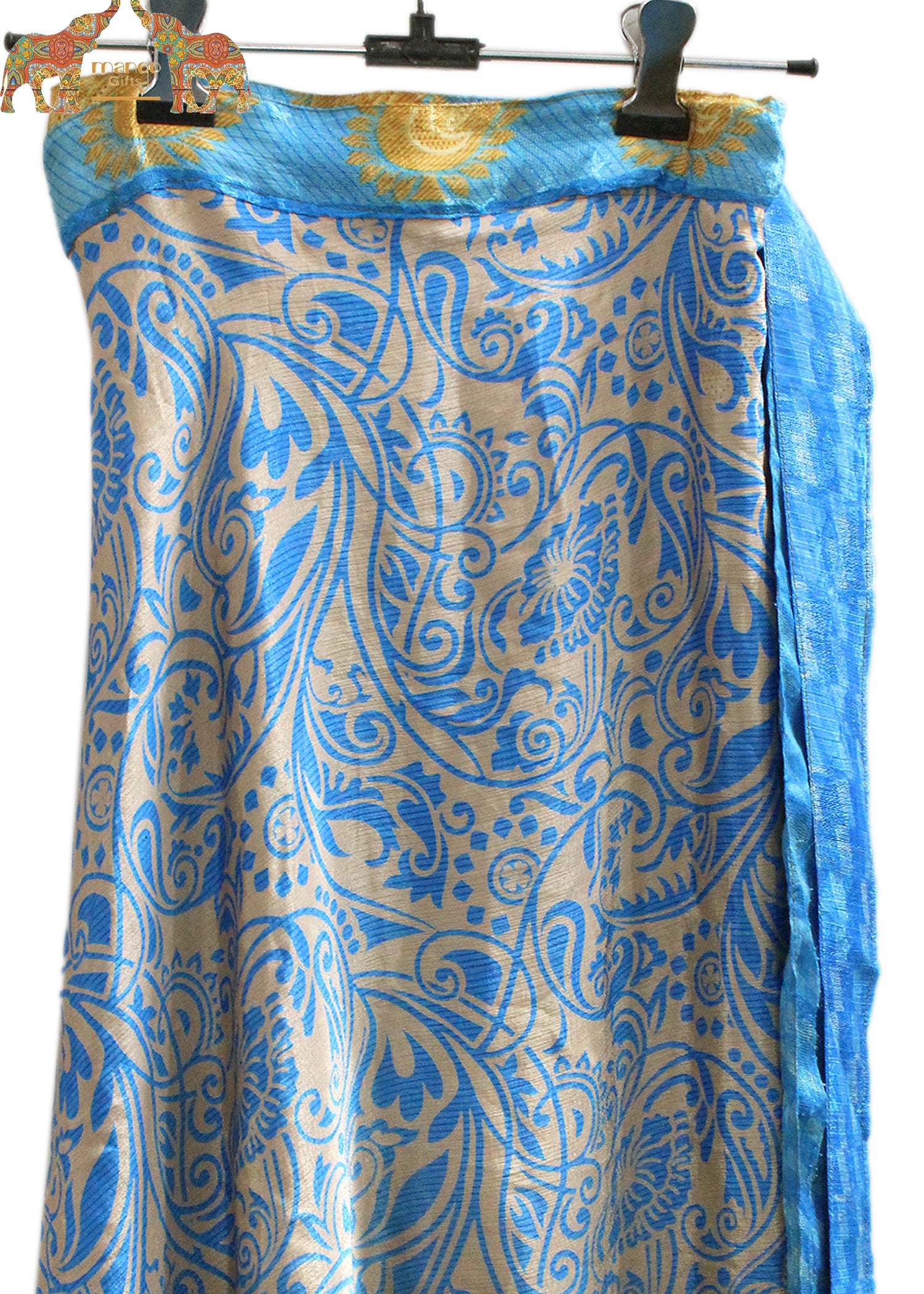 Vintage Silk Sari Magic Wrap Skirt - Beach Wear
