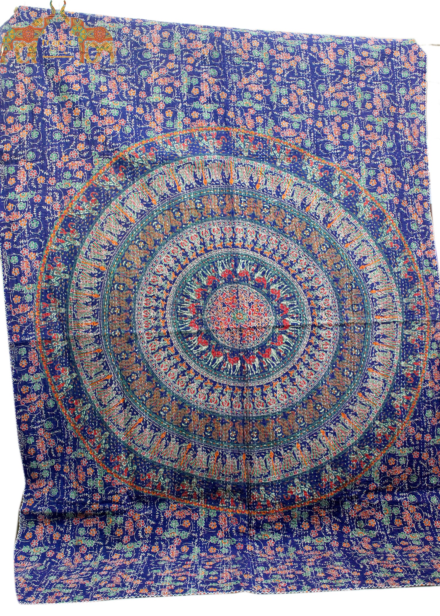 Handmade Mandala Sofa Couch Throw - Multicolor 50x66"