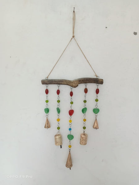 Handmade Hanging Chime Bells Beads Decoration for Garden , Patio , Indoor and Outdoor