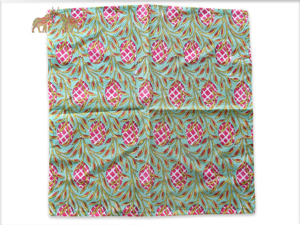 Indian Hand Block Print 100%Cotton Voile Fabric Table Napkins Assorted Set WHOLESALE Lots