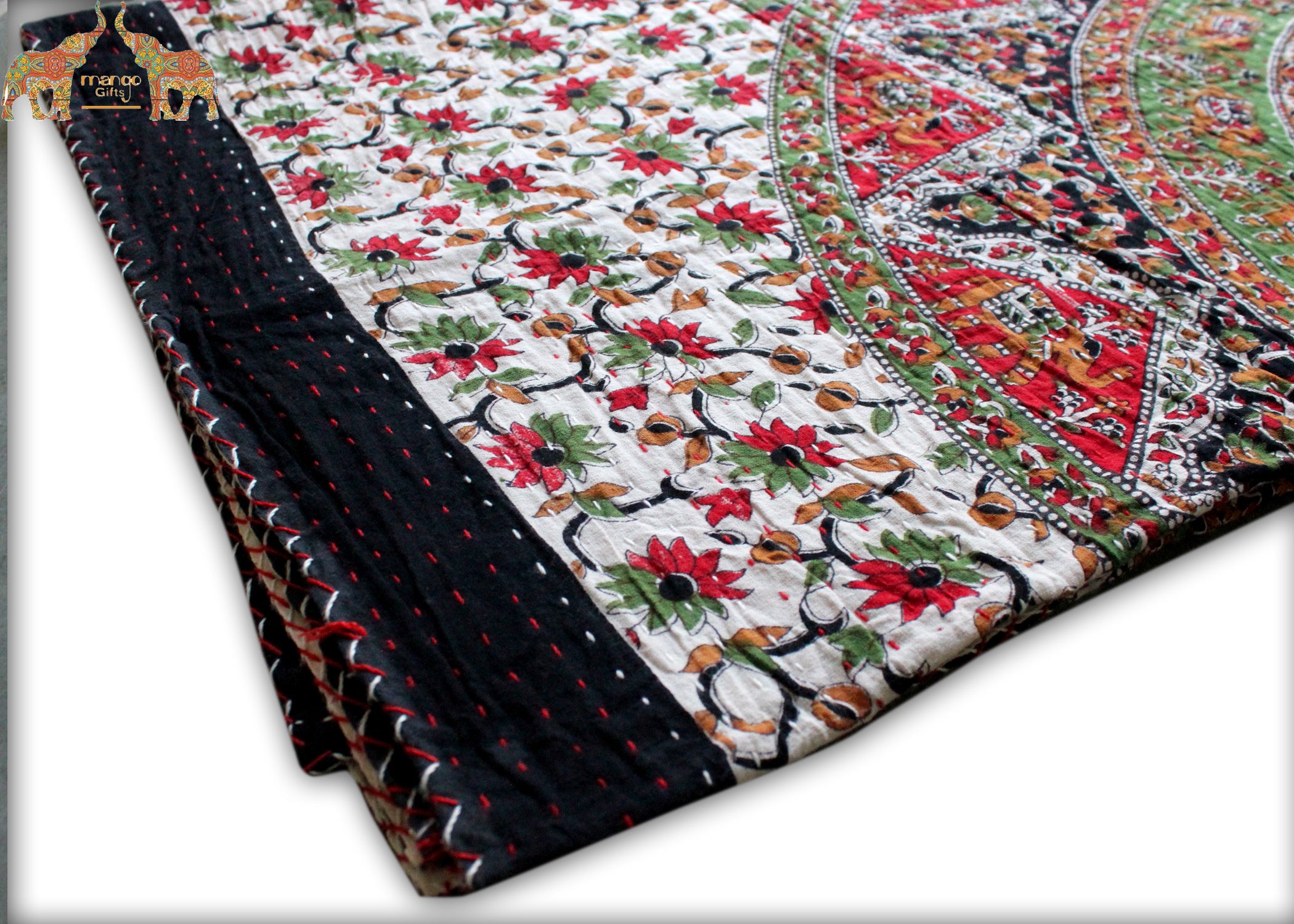 Handmade Mandala Sofa Couch Throw - Multicolor 50x66"