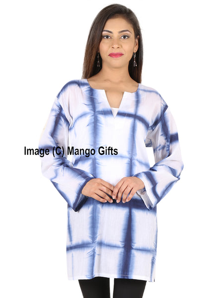 Indian Cotton Tie Dye Cotton Tunics Tops Wholesale Lot - Mangogiftsstore