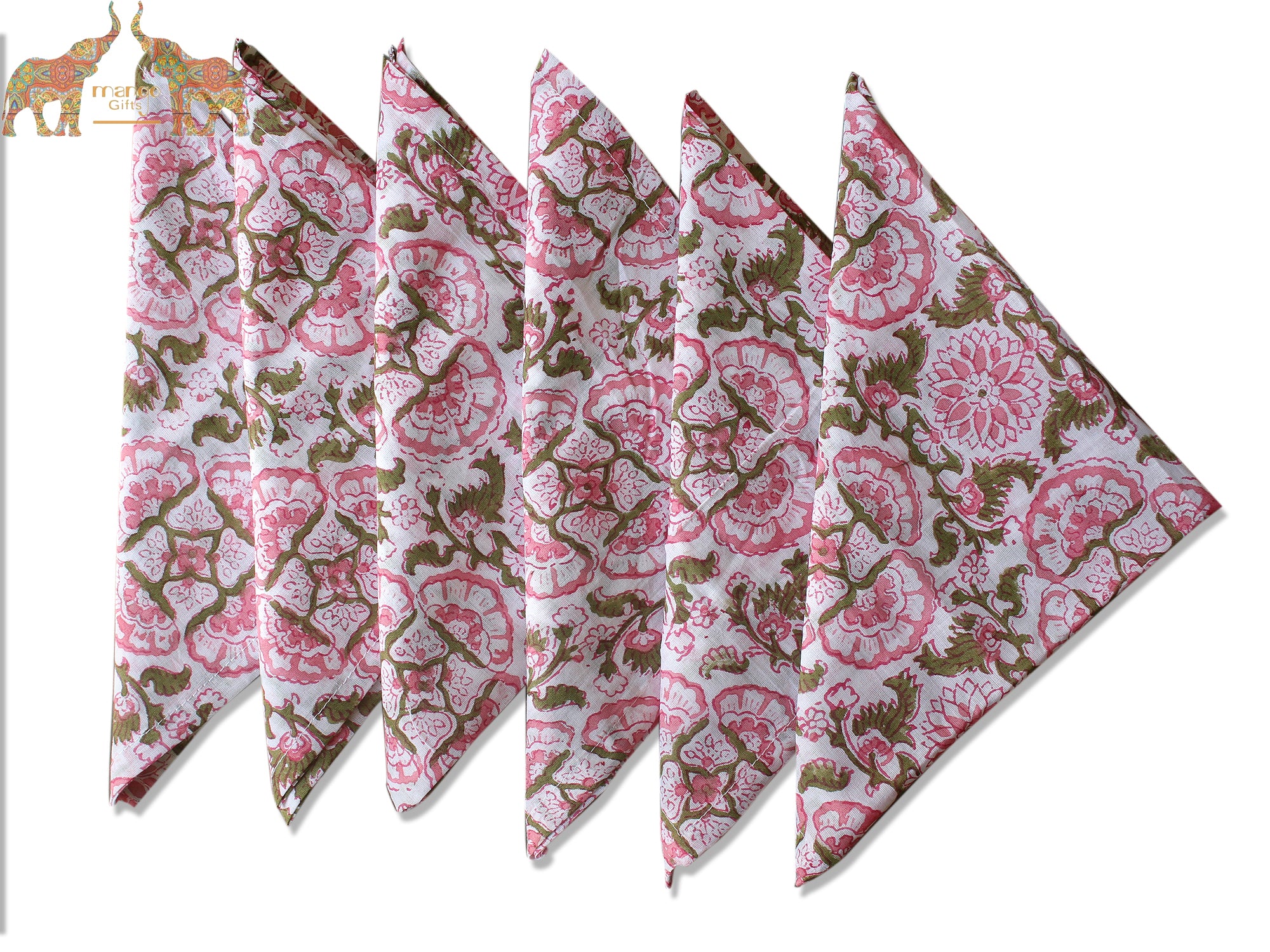 Wholesale Indian Cotton Voile Table Napkins - Assorted Set