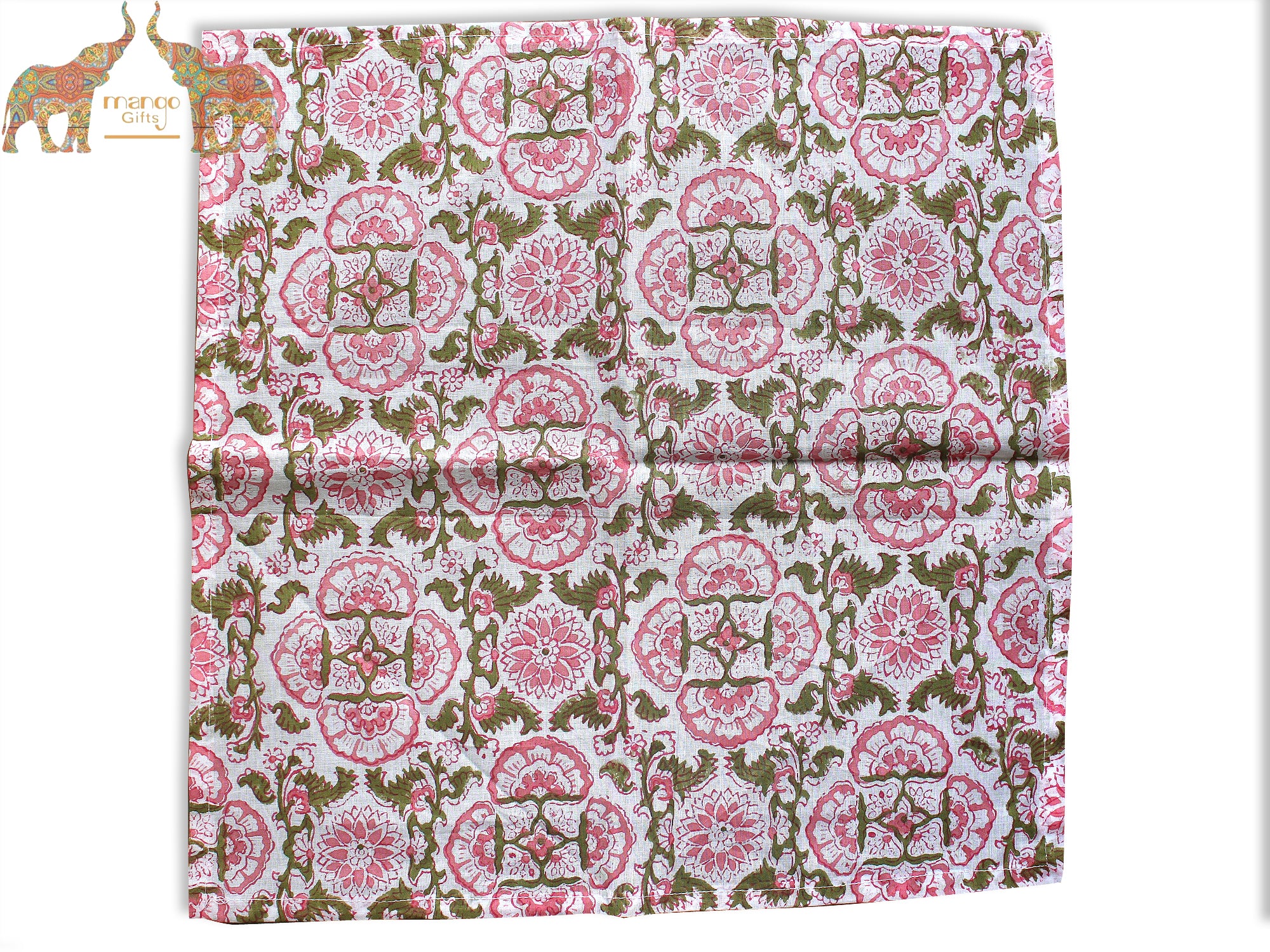 Indian Hand Block Print 100%Cotton Voile Fabric Table Napkins Hankey Assorted WHOLESALE Lot Free Shipping Indian