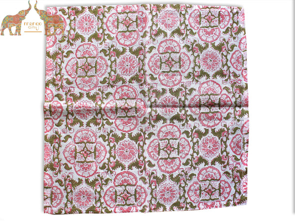 Cotton Hand Block Print Table Napkins Set of 6 Free Shipping Best Quality By Mango Gifts store