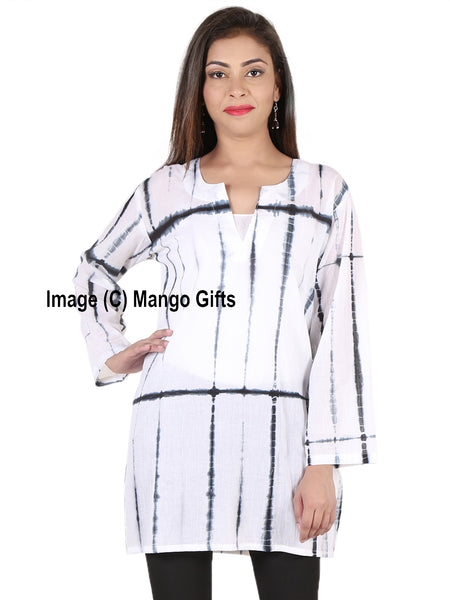 Indian Cotton Tie Dye Cotton Tunics Tops Wholesale Lot - Mangogiftsstore