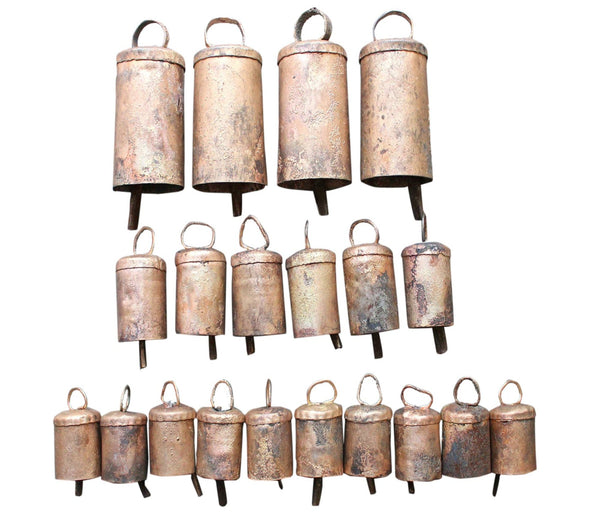 Recycled Iron Tin Bells ( set of 20 )