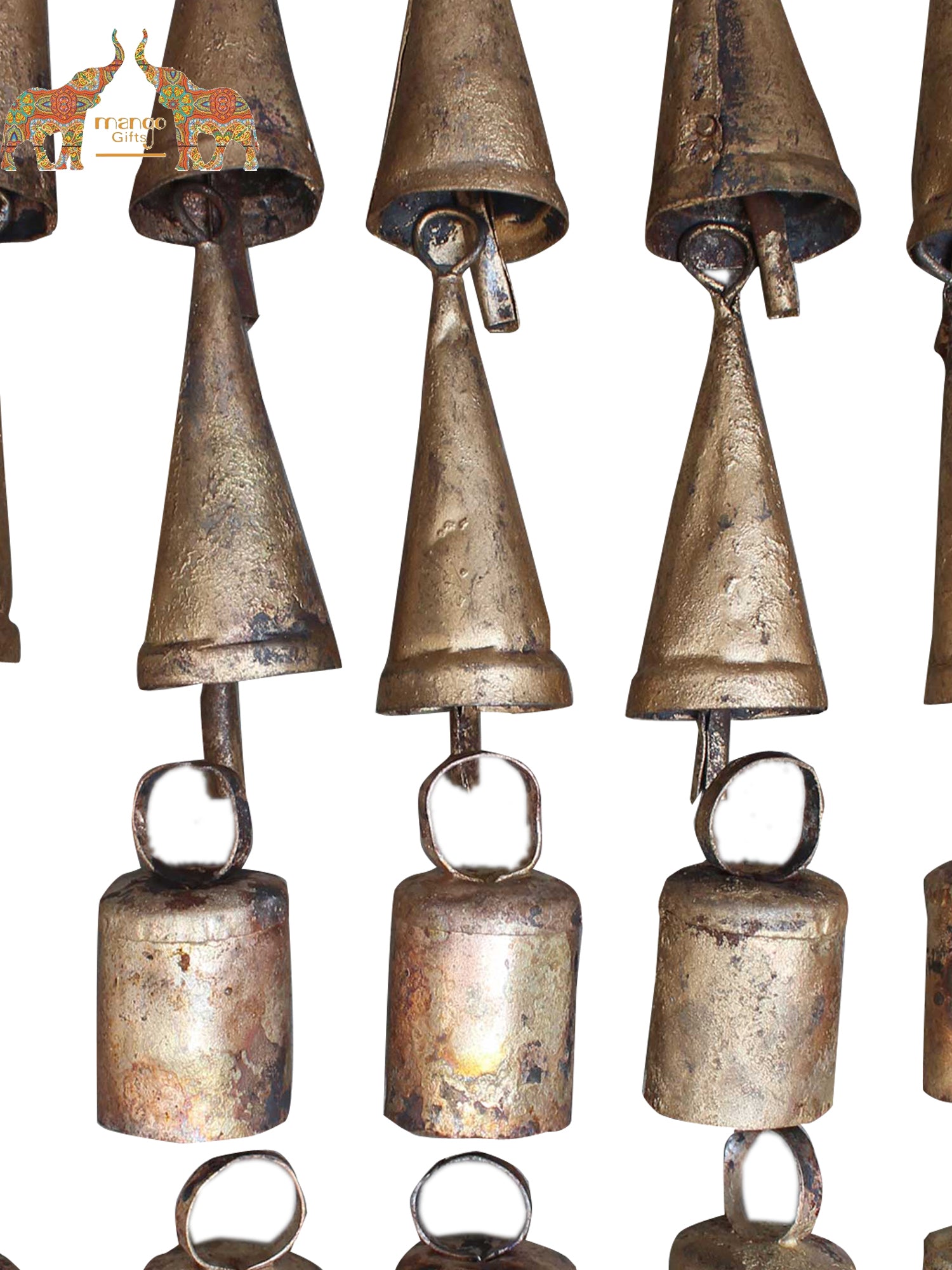 Handmade Decorative Tin Metal Craft Bells Shabby Chic Vintage Rustic 2.5"H 20Pc Uncategorized