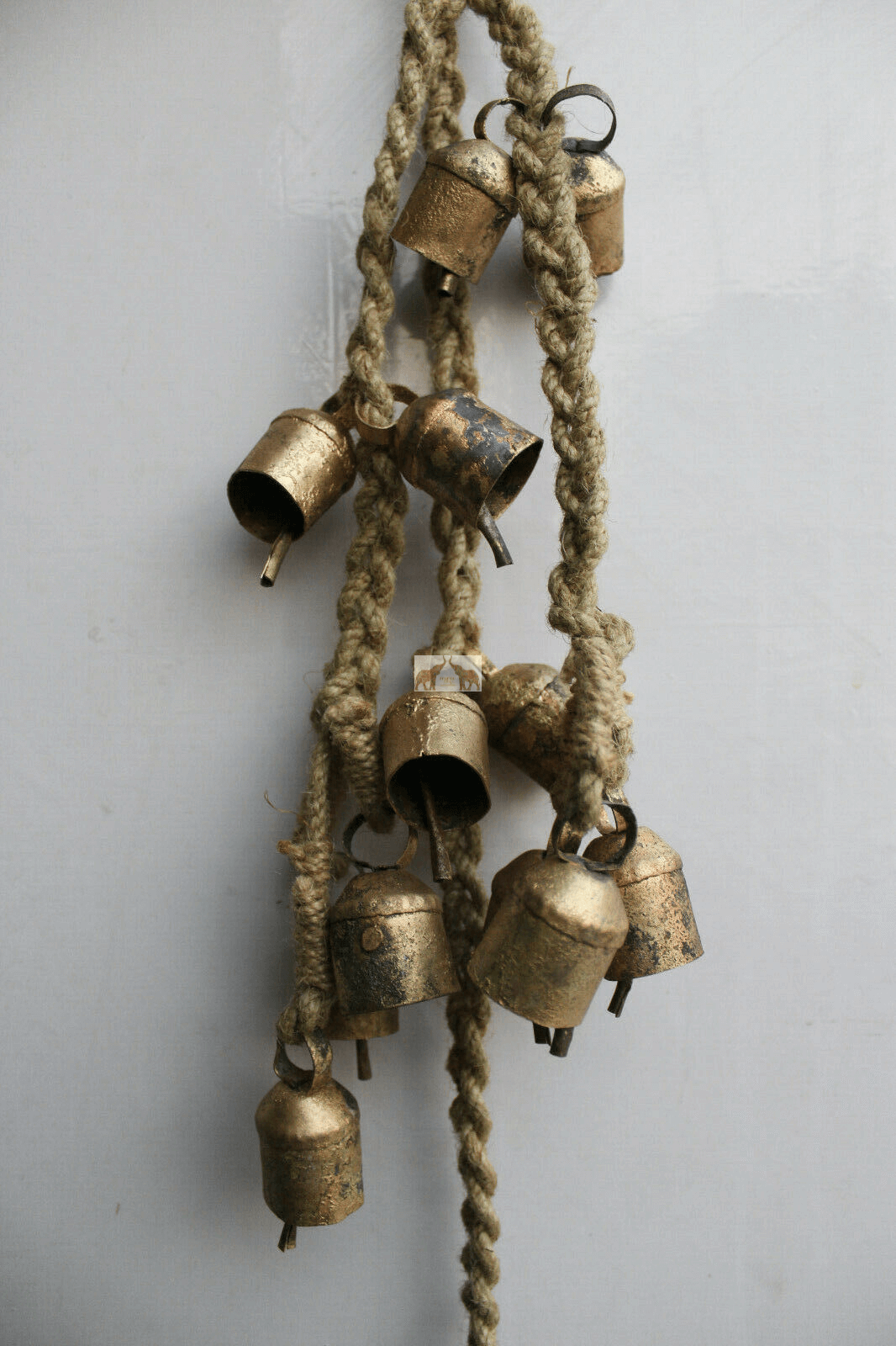 Handmade Shabby Chic Rustic Iron Tin Bells Windchime Patio Outdoor Decor - Mangogiftsstore