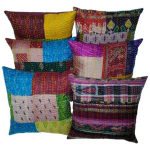 Indian Cotton Patola silk Cushion Covers (Wholesale Lot 25 Pcs) - Mangogiftsstore