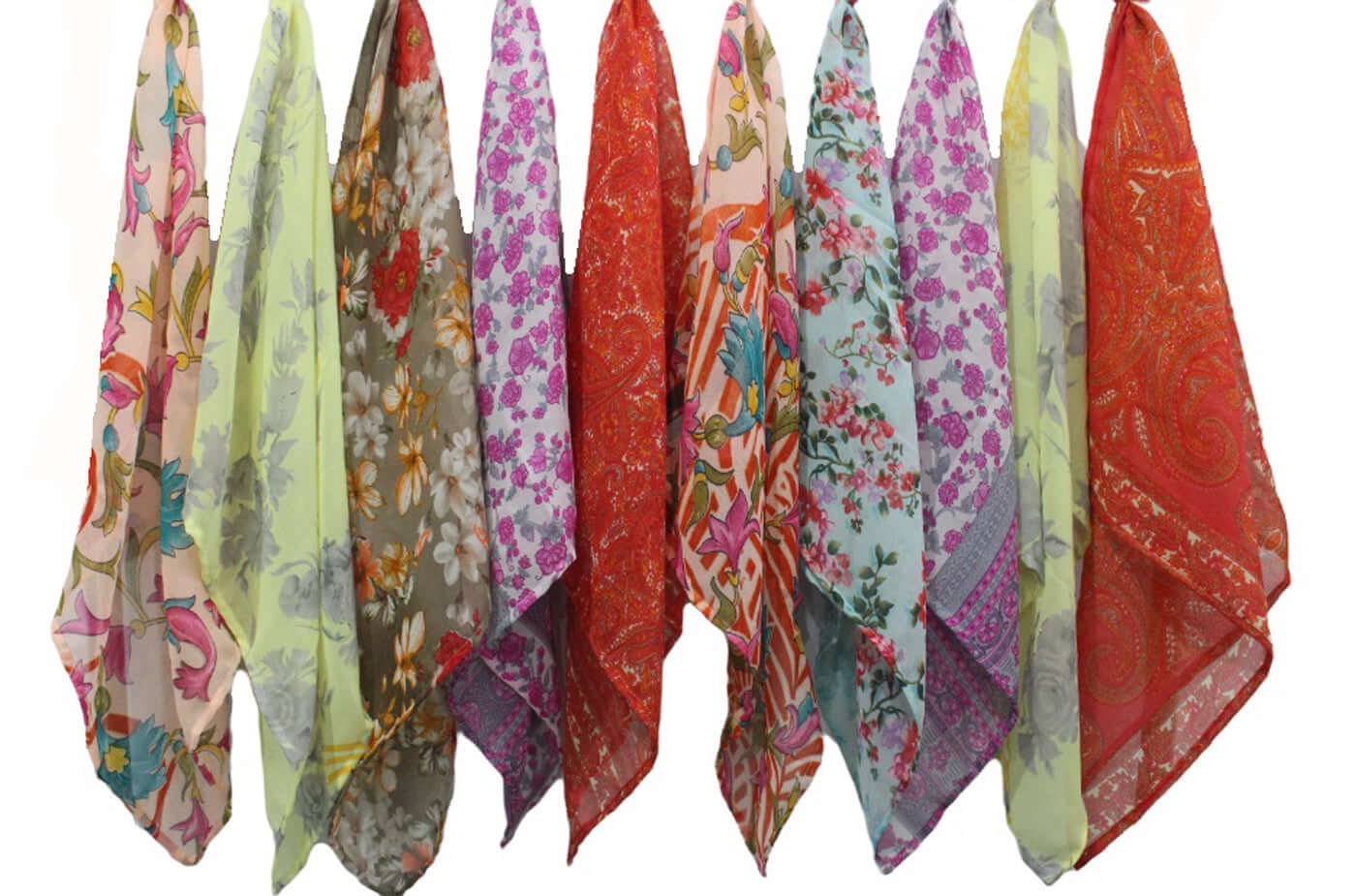 Soft Silky Floral Square Scarf for Women | Mango Gifts