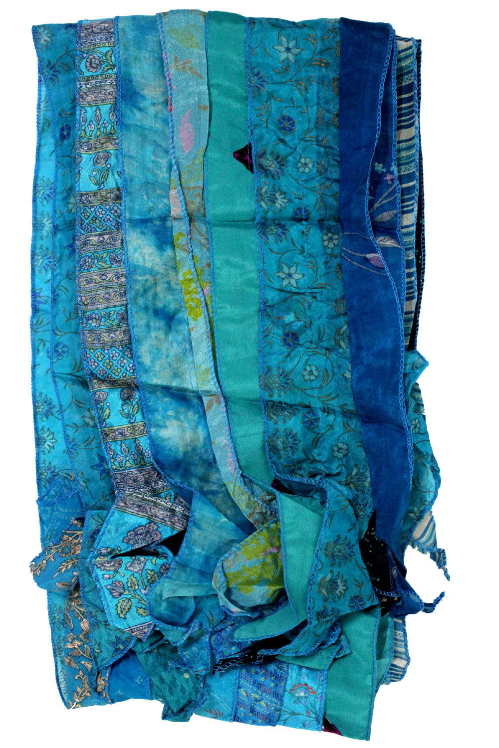 Handmade Vintage Silk Sari Scarves & Stoles from India Recycled Sari