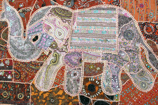 Stunning Indian Elephant Tapestry Wall Hanging Decor