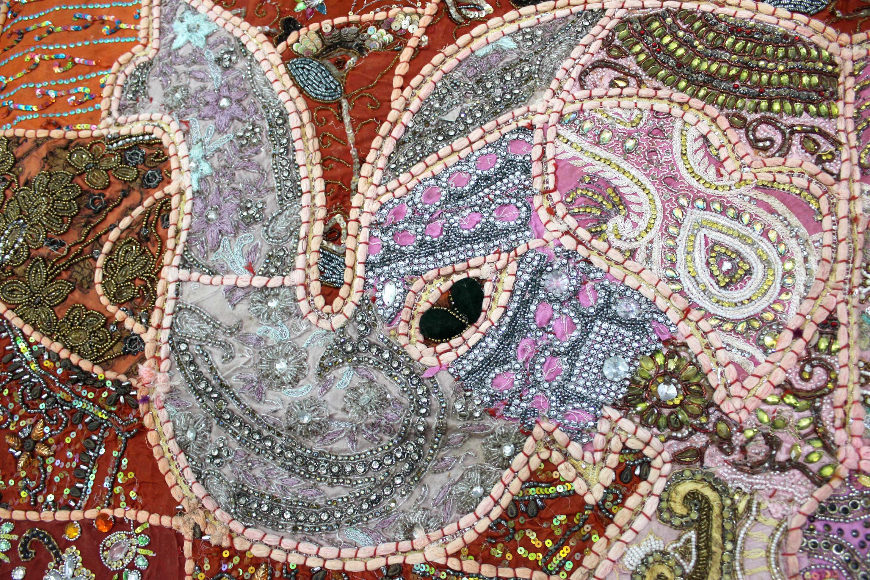 Stunning Indian Elephant Tapestry Wall Hanging Decor